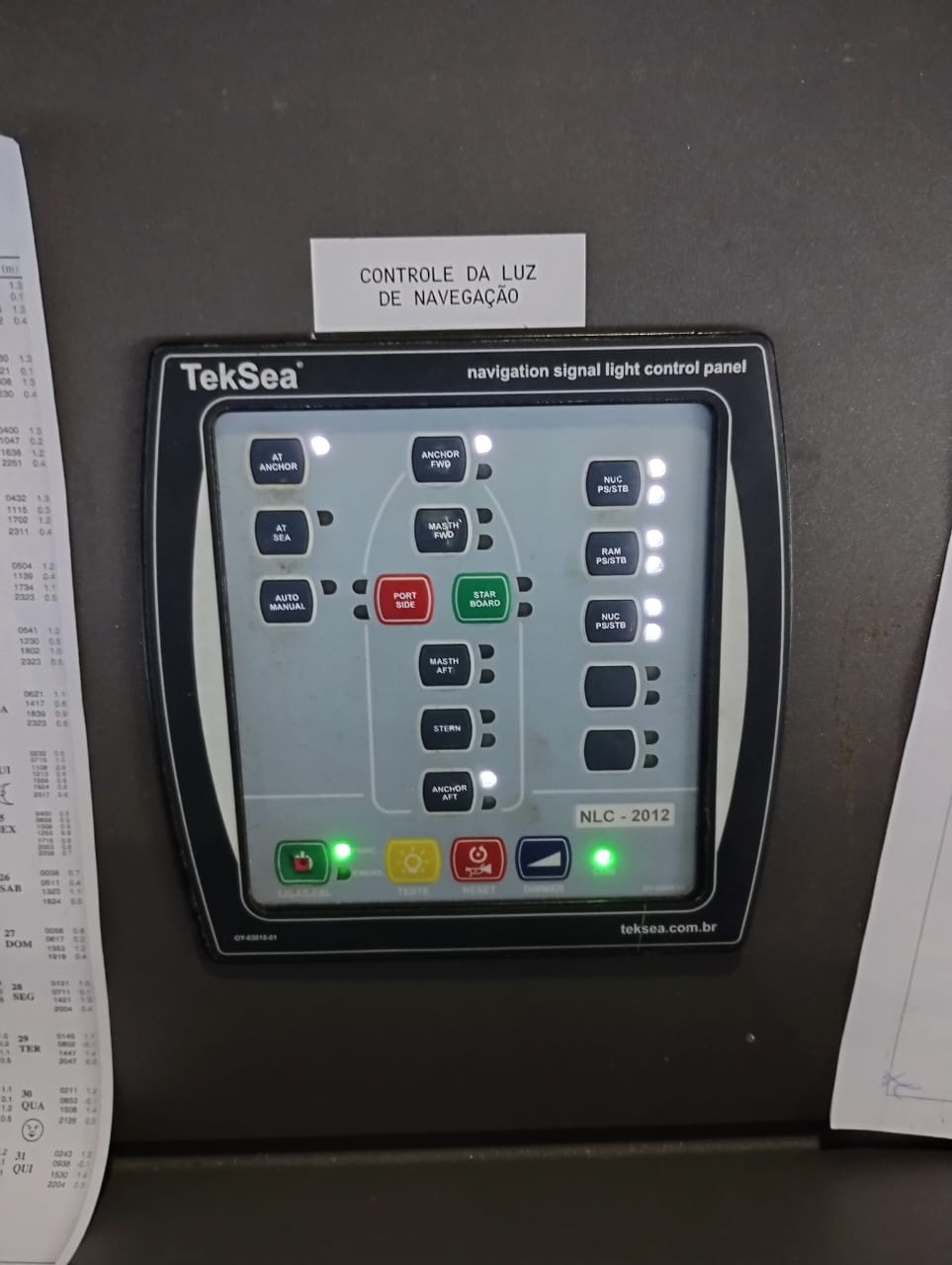 Apoio em provas de mar